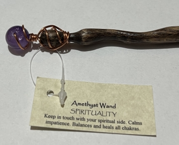 Wand Round Amethyst